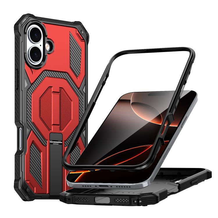 เคสโทรศัพท์กันกระแทกแม่เหล็กพร้อมที่ยึดโลหะซ่อน สำหรับ iPhone 17 Pro Max, สำหรับ iPhone 17 Pro, สำหรับ iPhone 17, สำหรับ iPhone Air, สำหรับ iPhone 16 Pro Max, สำหรับ iPhone 16 Pro, สำหรับ iPhone 16 Plus, สำหรับ iPhone 16