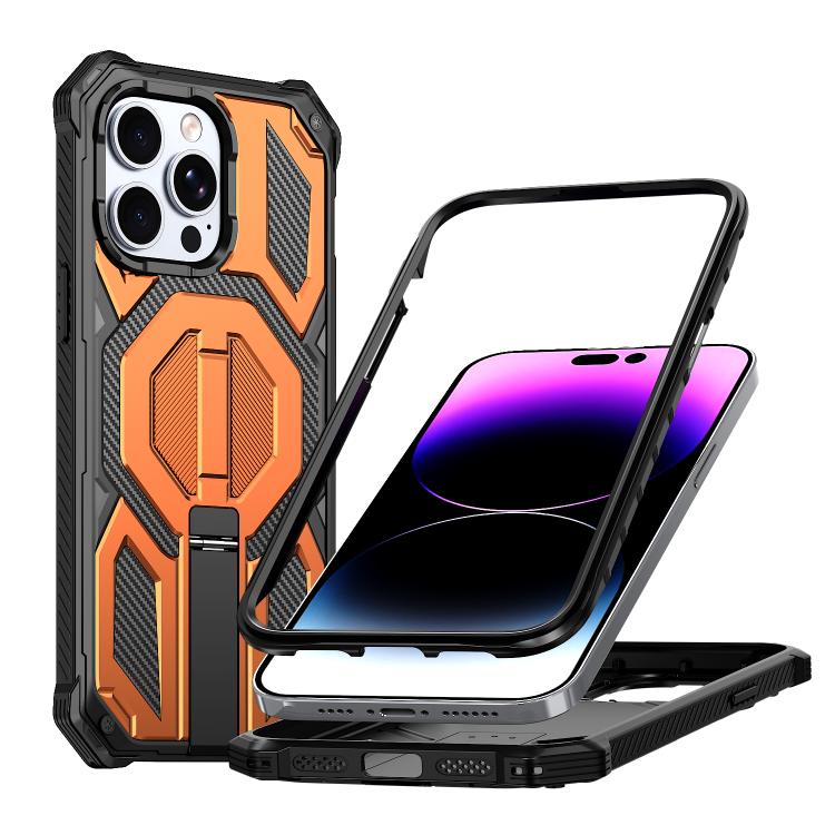 เคสโทรศัพท์กันกระแทกแม่เหล็ก พร้อมที่จับโลหะซ่อน สำหรับ iPhone 13 Pro