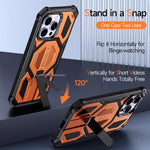 เคสโทรศัพท์กันกระแทกแม่เหล็ก พร้อมที่จับโลหะซ่อน สำหรับ iPhone 13 Pro