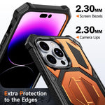 เคสโทรศัพท์กันกระแทกแม่เหล็ก พร้อมที่จับโลหะซ่อน สำหรับ iPhone 13 Pro