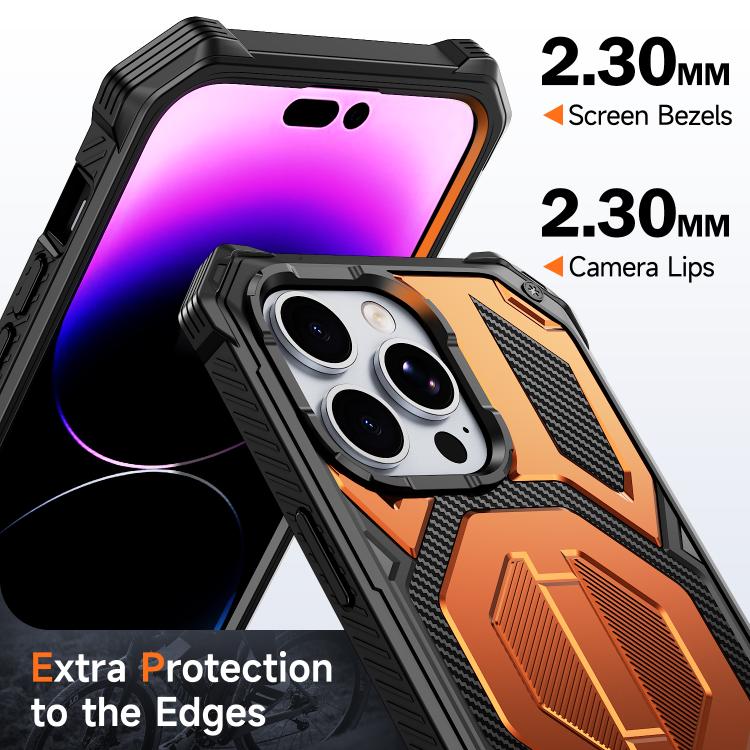 เคสโทรศัพท์กันกระแทกแม่เหล็ก พร้อมที่จับโลหะซ่อน สำหรับ iPhone 13 Pro