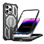 เคสโทรศัพท์กันกระแทกแม่เหล็ก พร้อมที่จับโลหะซ่อน สำหรับ iPhone 13 Pro