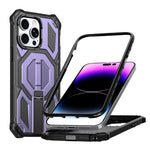 เคสโทรศัพท์กันกระแทกแม่เหล็ก พร้อมที่จับโลหะซ่อน สำหรับ iPhone 13 Pro