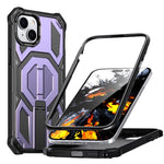 เคสโทรศัพท์กันกระแทกแม่เหล็กที่ซ่อนที่ยึดโลหะ สำหรับ iPhone 15 Pro Max, สำหรับ iPhone 15 Pro, สำหรับ iPhone 15 Plus / 14 Plus, สำหรับ iPhone 15, สำหรับ iPhone 14 / 13, สำหรับ iPhone 14 Pro, สำหรับ iPhone 14 Pro Max, สำหรับ iPhone 13 Pro Max