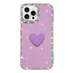 เคสโทรศัพท์ IMD หัวใจรักสองด้านประดับคริสตัลแฟลช สำหรับ iPhone 16 Pro Max, สำหรับ iPhone 16 Pro, สำหรับ iPhone 16 Plus, สำหรับ iPhone 16, สำหรับ iPhone 15 Pro Max