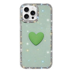 เคสโทรศัพท์ IMD หัวใจรักสองด้านประดับคริสตัลแฟลช สำหรับ iPhone 16 Pro Max, สำหรับ iPhone 16 Pro, สำหรับ iPhone 16 Plus, สำหรับ iPhone 16, สำหรับ iPhone 15 Pro Max