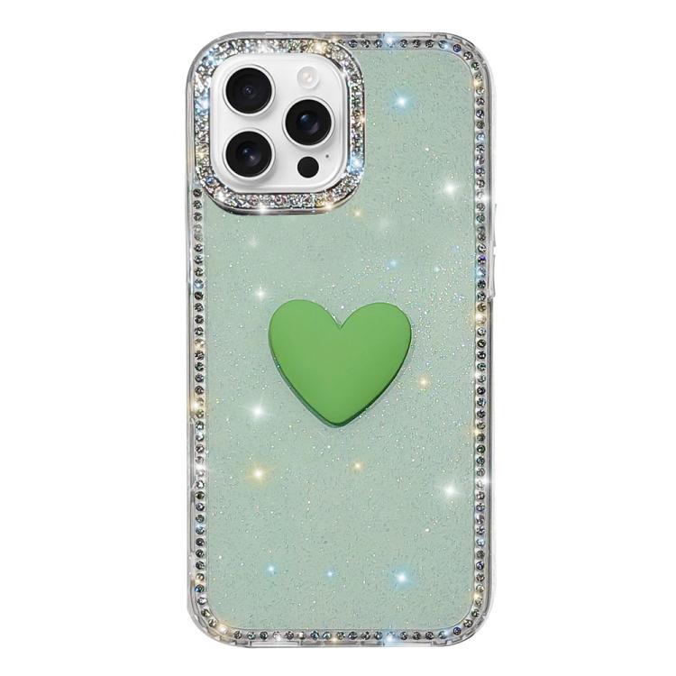 เคสโทรศัพท์ IMD หัวใจรักสองด้านประดับคริสตัลแฟลช สำหรับ iPhone 16 Pro Max, สำหรับ iPhone 16 Pro, สำหรับ iPhone 16 Plus, สำหรับ iPhone 16, สำหรับ iPhone 15 Pro Max