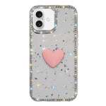 เคสโทรศัพท์ IMD หัวใจรักสองด้านประดับคริสตัลแฟลช สำหรับ iPhone 16 Pro Max, สำหรับ iPhone 16 Pro, สำหรับ iPhone 16 Plus, สำหรับ iPhone 16, สำหรับ iPhone 15 Pro Max
