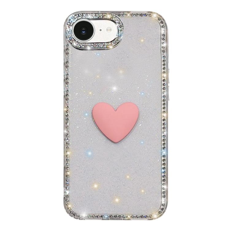 เคสโทรศัพท์ IMD หัวใจรักสองด้านประดับคริสตัลแฟลช สำหรับ iPhone 17e / 16e, สำหรับ iPhone 17 Pro Max, สำหรับ iPhone 17 Pro, สำหรับ iPhone 17, สำหรับ iPhone Air
