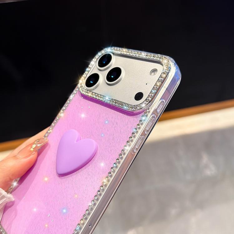 เคสโทรศัพท์ IMD หัวใจรักสองด้านประดับคริสตัลแฟลช สำหรับ iPhone 16 Pro Max, สำหรับ iPhone 16 Pro, สำหรับ iPhone 16 Plus, สำหรับ iPhone 16, สำหรับ iPhone 15 Pro Max