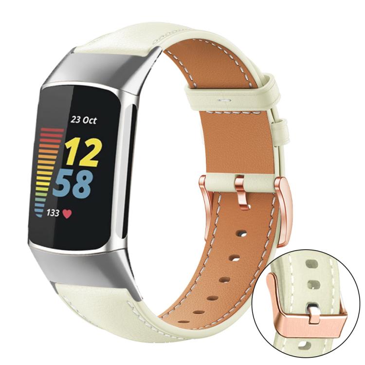 xDfind Rose Gold Buckle Black Shark Fine Grain Vegan Leather Watch Band, For Fitbit Charge 6 / 5, For Fitbit Versa 4 / 3 / Sense2 / 1, For Fitbit Versa 2/Versa/Versa Lite/Blaze, For Fitbit Charge 4 / 3