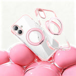 Vacuum Airbag TPU + Acrylic 360 Rotating Bracket Magnetic Shockproof Phone Case, For iPhone 17 Pro Max, For iPhone 17 Pro, For iPhone 17