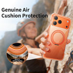 Vacuum Airbag TPU + Acrylic 360 Rotating Bracket Magnetic Shockproof Phone Case, For iPhone 17 Pro Max, For iPhone 17 Pro, For iPhone 17