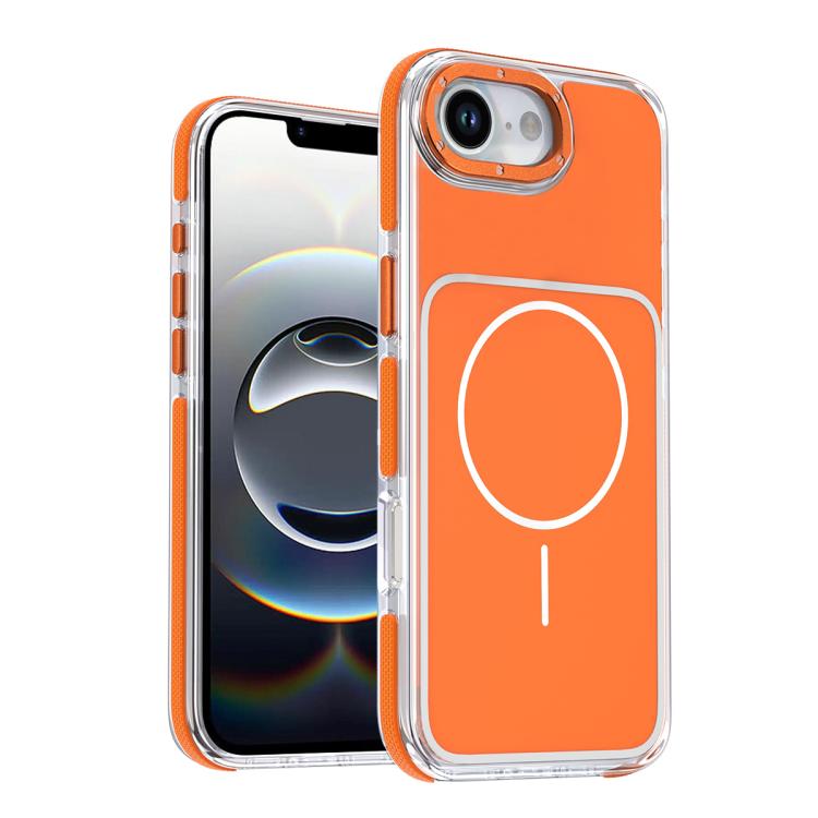 Vibrant Dual-color TPU + Acrylic Magnetic Phone Case, For iPhone 16e / 17e, For iPhone 17 Pro Max, For iPhone 17 Pro, For iPhone 17, For iPhone Air, For iPhone 16 Pro Max, For iPhone 16 Pro, For iPhone 16 Plus, For iPhone 16