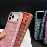 เคสโทรศัพท์หนังวีแกนกันกระแทกลายจระเข้วินเทจ สำหรับ iPhone 17 Pro Max, สำหรับ iPhone 17 Pro