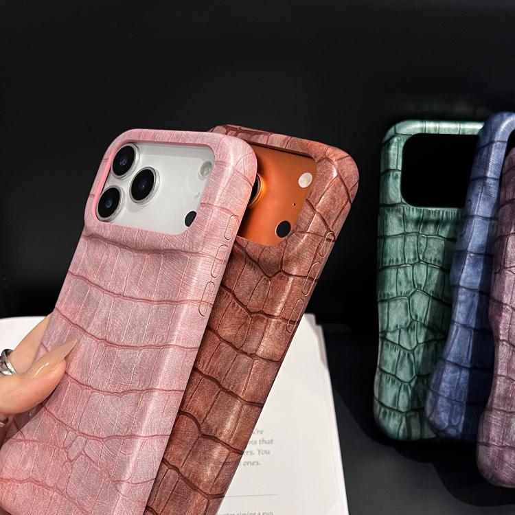 เคสโทรศัพท์หนังวีแกนกันกระแทกลายจระเข้วินเทจ สำหรับ iPhone 17 Pro Max, สำหรับ iPhone 17 Pro