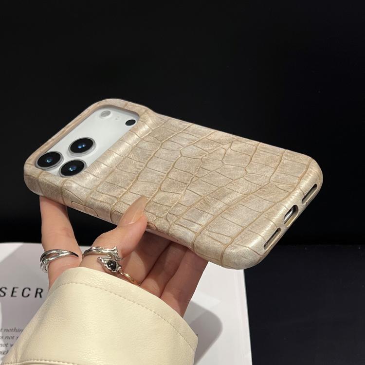 เคสโทรศัพท์หนังวีแกนกันกระแทกลายจระเข้วินเทจ สำหรับ iPhone 17 Pro Max, สำหรับ iPhone 17 Pro
