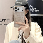 เคสโทรศัพท์หนังวีแกนกันกระแทกลายจระเข้วินเทจ สำหรับ iPhone 17 Pro Max, สำหรับ iPhone 17 Pro