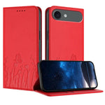 เคสโทรศัพท์หนังวีแกนแม่เหล็กลายดอกทิวลิปผีเสื้อ สำหรับ iPhone Air, สำหรับ iPhone 16 Pro Max, สำหรับ iPhone 16 Pro, สำหรับ iPhone 16 Plus