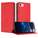 เคสโทรศัพท์หนังวีแกนแม่เหล็กลายดอกทิวลิปผีเสื้อ สำหรับ iPhone 17e / 16e, สำหรับ iPhone 17 Pro Max, สำหรับ iPhone 17 Pro, สำหรับ iPhone 17