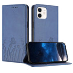 Tulips Butterfly Pattern Magnetic Vegan Leather Phone Case, For iPhone 12 mini, For iPhone 11 Pro Max, For iPhone 11, For iPhone 11 Pro
