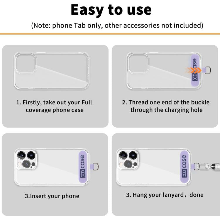 ชุดแผ่นเชื่อมต่อสายคล้องโทรศัพท์ XDcase 5 ชิ้น