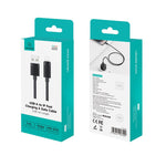 USAMS SJ778 สายชาร์จข้อมูล USB เป็น 8pin 2.4A ชาร์จเร็ว, USB เป็น 8pin