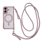 เคสโทรศัพท์แม่เหล็กอะคริลิคใสประดับเพชรพร้อมสายคล้องไหล่ด้านขวา สำหรับ iPhone 17 Pro Max, สำหรับ iPhone 17 Pro, สำหรับ iPhone 17, สำหรับ iPhone Air, สำหรับ iPhone 16 Pro Max, สำหรับ iPhone 16 Pro, สำหรับ iPhone 16 Plus, สำหรับ iPhone 16