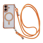 เคสโทรศัพท์แม่เหล็กอะคริลิคใสประดับเพชรพร้อมสายคล้องไหล่ด้านขวา สำหรับ iPhone 17 Pro Max, สำหรับ iPhone 17 Pro, สำหรับ iPhone 17, สำหรับ iPhone Air, สำหรับ iPhone 16 Pro Max, สำหรับ iPhone 16 Pro, สำหรับ iPhone 16 Plus, สำหรับ iPhone 16