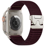 สายรัดนาฬิกาไนลอนลายภูเขาพร้อมหัวเข็มขัด xDfind Parachute สำหรับ Apple Watch 42 / 44 / 45 / 46 / 49mm, สำหรับ Apple Watch 38 / 40 / 41 / S10 42mm