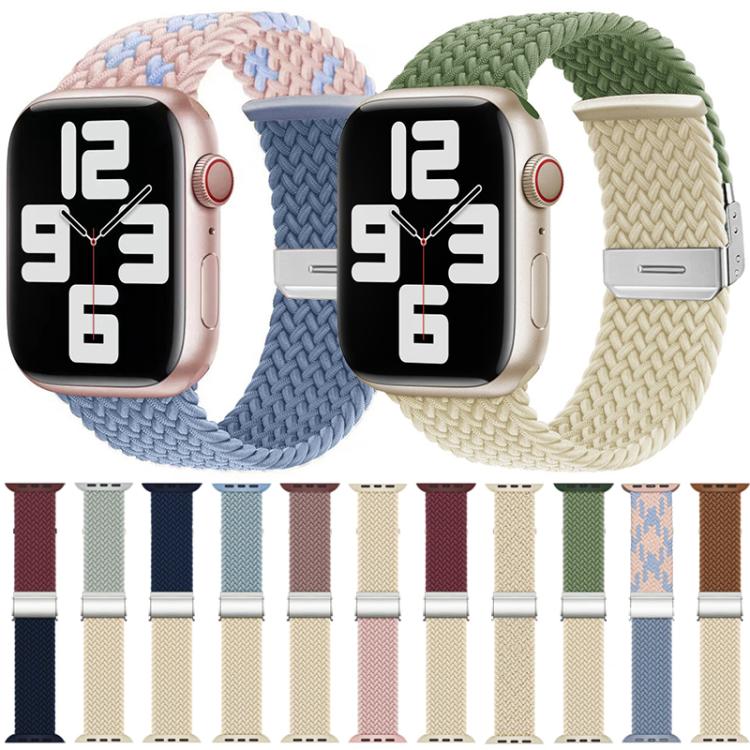 สายรัดนาฬิกาไนลอนถักเย็บพร้อมหัวเข็มขัด xDfind สำหรับ Apple Watch 42 / 44 / 45 / 46 / 49mm, สำหรับ Apple Watch 38 / 40 / 41 / S10 42mm