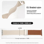 สายรัดนาฬิกาไนลอนถักเย็บพร้อมหัวเข็มขัด xDfind สำหรับ Apple Watch 42 / 44 / 45 / 46 / 49mm, สำหรับ Apple Watch 38 / 40 / 41 / S10 42mm