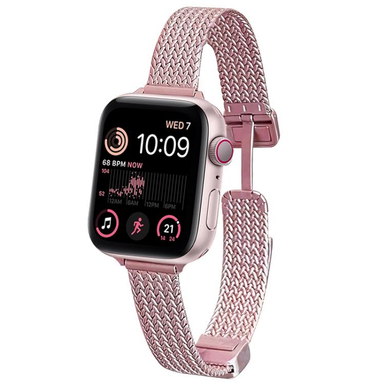 สายรัดนาฬิกา xDfind Wheat Ear Magnetic Buckle สแตนเลส สำหรับ Apple Watch 42 / 44 / 45 / 46 / 49 มม., สำหรับ Apple Watch 38 / 40 / 41 / S10 42 มม.