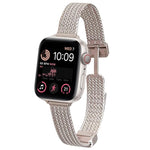 สายรัดนาฬิกา xDfind Wheat Ear Magnetic Buckle สแตนเลส สำหรับ Apple Watch 42 / 44 / 45 / 46 / 49 มม., สำหรับ Apple Watch 38 / 40 / 41 / S10 42 มม.