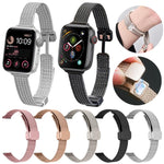 สายรัดนาฬิกา xDfind Wheat Ear Magnetic Buckle สแตนเลส สำหรับ Apple Watch 42 / 44 / 45 / 46 / 49 มม., สำหรับ Apple Watch 38 / 40 / 41 / S10 42 มม.