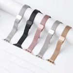 สายรัดนาฬิกา xDfind Wheat Ear Magnetic Buckle สแตนเลส สำหรับ Apple Watch 42 / 44 / 45 / 46 / 49 มม., สำหรับ Apple Watch 38 / 40 / 41 / S10 42 มม.