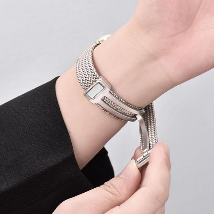 สายรัดนาฬิกา xDfind Wheat Ear Magnetic Buckle สแตนเลส สำหรับ Apple Watch 42 / 44 / 45 / 46 / 49 มม., สำหรับ Apple Watch 38 / 40 / 41 / S10 42 มม.