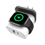 XL-16 ที่ชาร์จมัลติฟังก์ชัน 3 in 1 20W USB + Type-C สำหรับ Apple Watch พร้อมฟังก์ชันชาร์จไร้สาย, ปลั๊ก: ปลั๊ก US