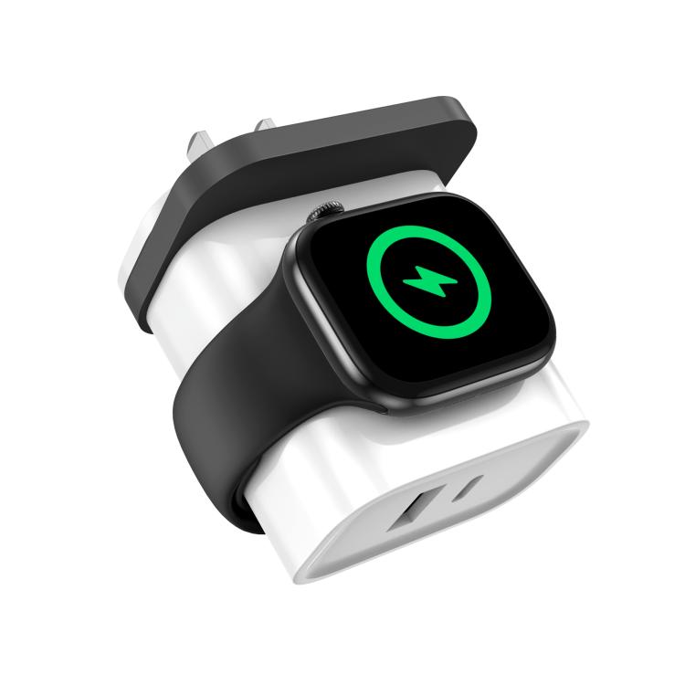 XL-16 ที่ชาร์จมัลติฟังก์ชัน 3 in 1 20W USB + Type-C สำหรับ Apple Watch พร้อมฟังก์ชันชาร์จไร้สาย, ปลั๊ก: ปลั๊ก US