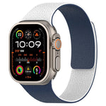 สายรัดนาฬิกา xDfind สีตัดกัน ลายผิวลิ้นจี่ Magnetic Silicone สำหรับ Apple Watch 42 / 44 / 45 / 46 / 49 มม., สำหรับ Apple Watch 38 / 40 / 41 / S11 42 มม.