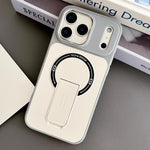 เคสโทรศัพท์แม่เหล็ก TPU ผสม PC สัมผัสเหมือนผิวหนังพร้อมขาตั้ง สำหรับ iPhone 17 Pro Max, สำหรับ iPhone 17 Pro, สำหรับ iPhone 17, สำหรับ iPhone 16 Pro Max, สำหรับ iPhone 16 Pro, สำหรับ iPhone 16, สำหรับ iPhone 15 Pro Max, สำหรับ iPhone 15 Pro