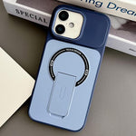 เคสโทรศัพท์แม่เหล็ก TPU ผสม PC สัมผัสเหมือนผิวหนังพร้อมขาตั้ง สำหรับ iPhone 17 Pro Max, สำหรับ iPhone 17 Pro, สำหรับ iPhone 17, สำหรับ iPhone 16 Pro Max, สำหรับ iPhone 16 Pro, สำหรับ iPhone 16, สำหรับ iPhone 15 Pro Max, สำหรับ iPhone 15 Pro