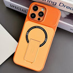 เคสโทรศัพท์แม่เหล็ก TPU ผสม PC สัมผัสเหมือนผิวหนังพร้อมขาตั้ง สำหรับ iPhone 15, สำหรับ iPhone 14, สำหรับ iPhone 14 Pro, สำหรับ iPhone 14 Pro Max, สำหรับ iPhone 13 Pro Max, สำหรับ iPhone 13 Pro, สำหรับ iPhone 13