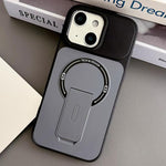 เคสโทรศัพท์แม่เหล็ก TPU ผสม PC สัมผัสเหมือนผิวหนังพร้อมขาตั้ง สำหรับ iPhone 15, สำหรับ iPhone 14, สำหรับ iPhone 14 Pro, สำหรับ iPhone 14 Pro Max, สำหรับ iPhone 13 Pro Max, สำหรับ iPhone 13 Pro, สำหรับ iPhone 13