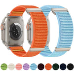 สายรัดนาฬิกาไนลอนลายภูเขาสองช่วง xDfind สำหรับ Apple Watch 42 / 44 / 45 / 46 / 49mm, สำหรับ Apple Watch 38 / 40 / 41 / S11 42mm