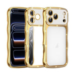 เคสโทรศัพท์ TPU ชุบอิเล็กโทรไพล์ลายดาวบิดเกลียวกันกระแทก สำหรับ iPhone 17 Pro Max, สำหรับ iPhone 17 Pro, สำหรับ iPhone 17, สำหรับ iPhone 16 Pro Max, สำหรับ iPhone 16 Pro, สำหรับ iPhone 16