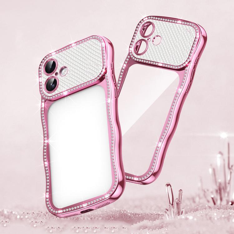 เคสโทรศัพท์ TPU ชุบอิเล็กโทรไพล์ลายดาวบิดเกลียวกันกระแทก สำหรับ iPhone 17 Pro Max, สำหรับ iPhone 17 Pro, สำหรับ iPhone 17, สำหรับ iPhone 16 Pro Max, สำหรับ iPhone 16 Pro, สำหรับ iPhone 16