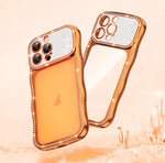 เคสโทรศัพท์ TPU ชุบอิเล็กโทรไพล์ลายดาวบิดเกลียวกันกระแทก สำหรับ iPhone 17 Pro Max, สำหรับ iPhone 17 Pro, สำหรับ iPhone 17, สำหรับ iPhone 16 Pro Max, สำหรับ iPhone 16 Pro, สำหรับ iPhone 16
