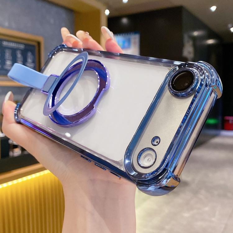 เคสโทรศัพท์แม่เหล็ก TPU + อะคริลิคพร้อมแหวนจับคริสตัลชิลด์ สำหรับ iPhone 17 Pro Max, สำหรับ iPhone 17 Pro, สำหรับ iPhone 17, สำหรับ iPhone Air, สำหรับ iPhone 16 Pro Max, สำหรับ iPhone 16 Pro