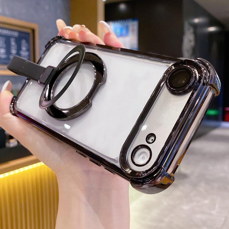 เคสโทรศัพท์แม่เหล็ก TPU + อะคริลิคพร้อมแหวนจับคริสตัลชิลด์ สำหรับ iPhone 17 Pro Max, สำหรับ iPhone 17 Pro, สำหรับ iPhone 17, สำหรับ iPhone Air, สำหรับ iPhone 16 Pro Max, สำหรับ iPhone 16 Pro